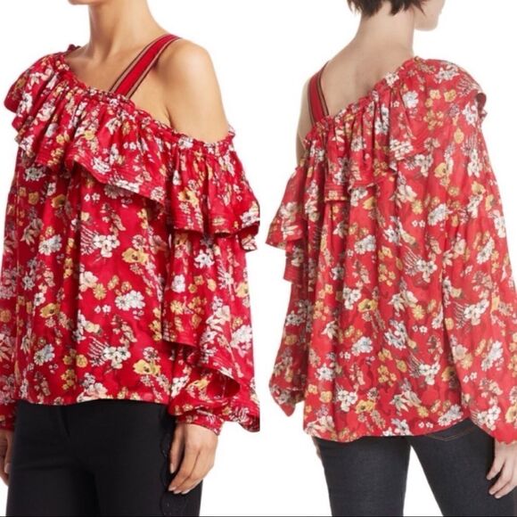 Derek Lam 10 Crosby Floral Silk Blouse - Picture 10 of 10